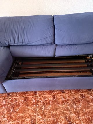 Sofá Cama Azul Tela en oropesa del mar