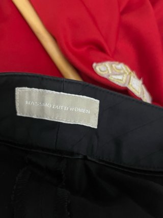 Pantalones Massimo Dutti Negros Rayas Finas