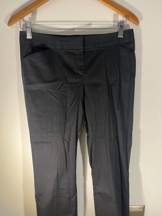 Pantalones Massimo Dutti Negros Rayas Finas