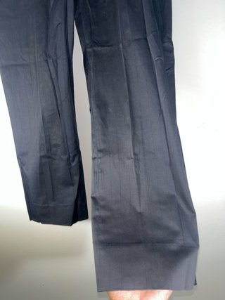 Pantalones Massimo Dutti Negros Rayas Finas