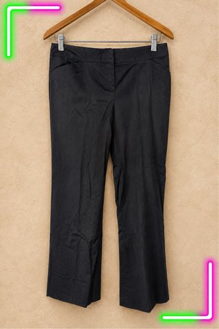Pantalones Massimo Dutti Negros Rayas Finas