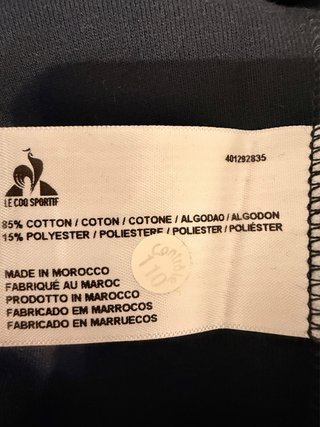 Sudadera Le Coq Sportif Azul y Blanca