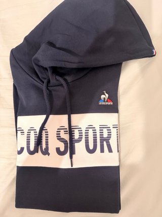 Sudadera Le Coq Sportif Azul y Blanca