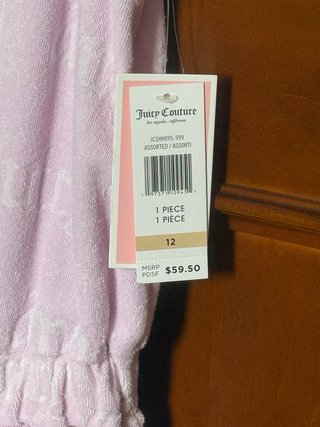 Mono corto Juicy Couture rosa talla XXS/XS