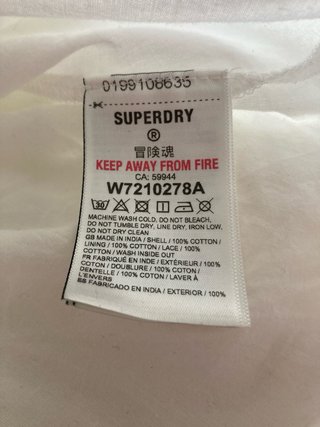 Falda bordada SUPERDRY SIN ESTRENAR