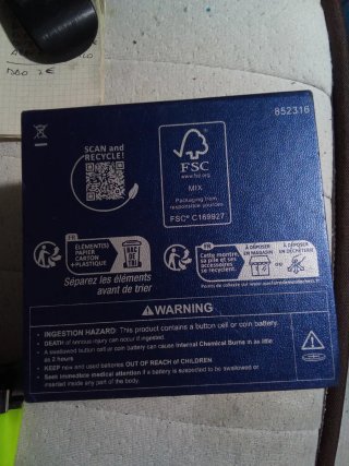 Caja original reloj Festina azul