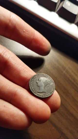 Moneda Gibraltar año 1842