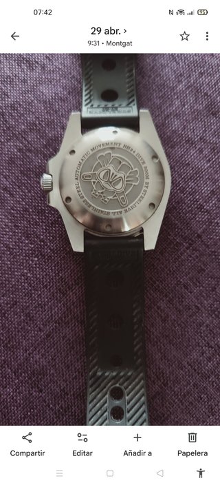 Reloj Steeldive Automático GMT maquina Seiko NH34