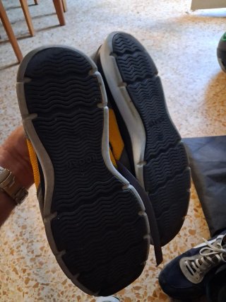 Scarpe Hogan grigie/gialle taglia 42