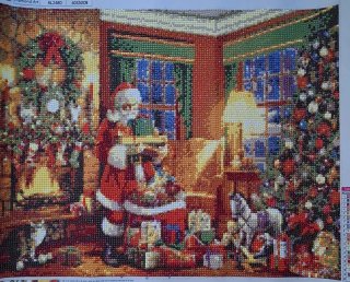 Cuadro Diamond Art Navidad Santa 40x50cm