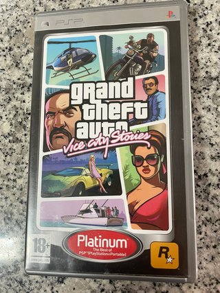 Caixa Jogo PSP Gta Vice City Stories Platinum