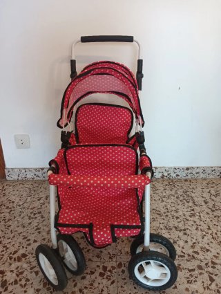 Cochecito gemelar de juguete