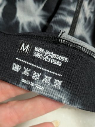 Top deportivo cremallera tie-dye sin estrenar
