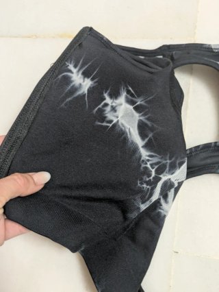 Top deportivo cremallera tie-dye sin estrenar