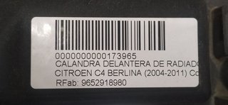 CALANDRA DELANTERA DE RADIADOR CITROEN C4 BERLINA Collection