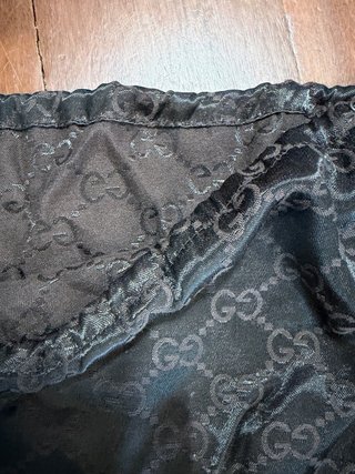 Bolsa de tela Gucci negra