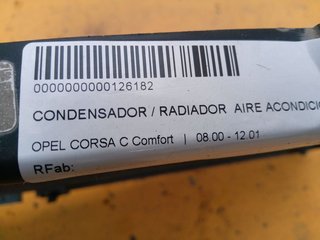 CONDENSADOR / RADIADOR  AIRE ACONDICIONADO OPEL CORSA C Comfort