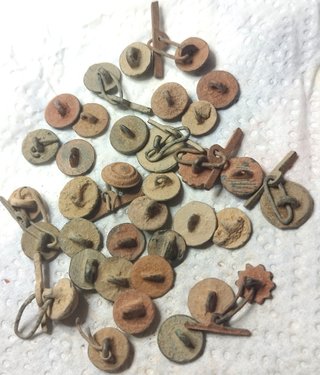 Lote botones antiguos decorados