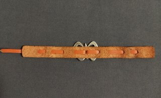 Pulsera cuero y acero