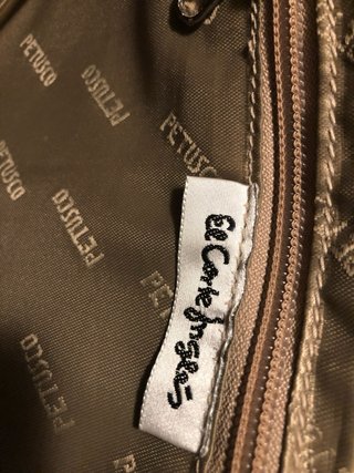 Bolso Petusco Beige y Marrón con funda guardapolvo