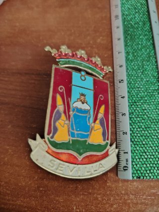 Chapa Escudo Sevilla Antigua para vespa