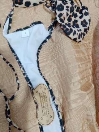 Costume da bagno donna leopardato taglia M