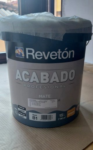 2 Cubos Pintura Mate Marrón Arena Revetón
