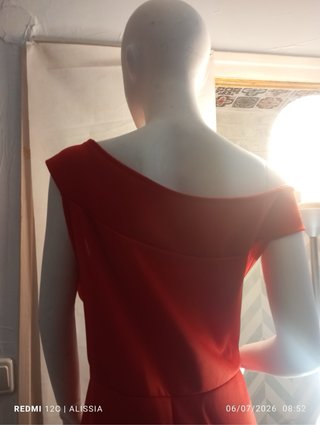Vestido fiesta escote barco XL- XXL