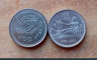 Lote 12 Monedas España: República 1934 y Pesetas