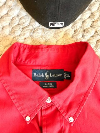 Ralph Lauren Red Shirt Retro Vintage Streetwear