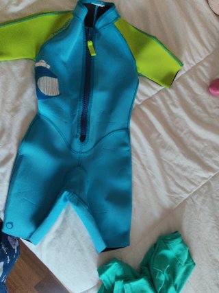 Neopreno niño 2-3 años azul y verde