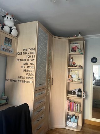 Habitación juvenil con cama+almacenaje +escritorio