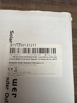 Router Repetidor Exterior 4G WiFi Solar 6W IP66