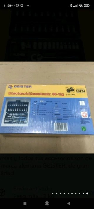 Juego nuevo de vasos para mecánico