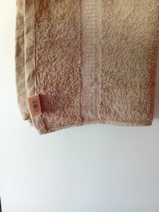 Set 4 Asciugamani Beige Cotone
