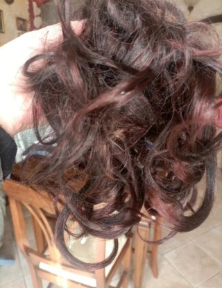 Extension con pinza castano