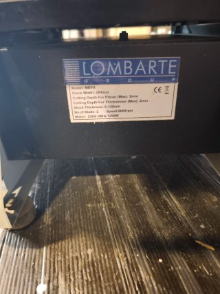 Cepillo Regrueso Lombarte MBY 200