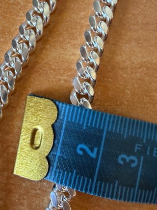 Cadena Cubana Plata de Ley 925 Italiana 50cm - 55g