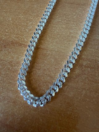Cadena Cubana Plata de Ley 925 Italiana 50cm - 55g