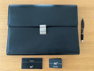 Maletín Montblanc de Cuero Negro