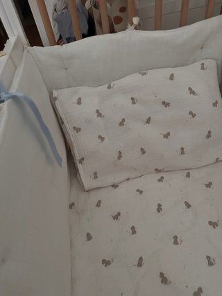 Cuna Zara Home Madera Blanca Colchón+kit completo