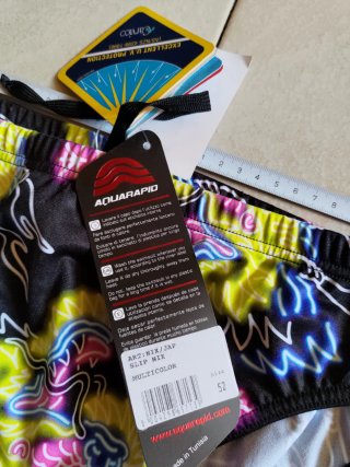 Costume da bagno XL Aquarapid nero multicolore