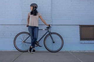 Bicicleta Fixie Single Speed Elops 500 azul