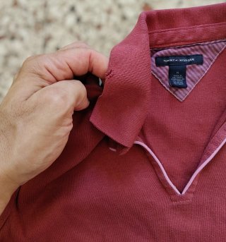 Polo Tommy Hilfiger Donna Taglia M Rosso