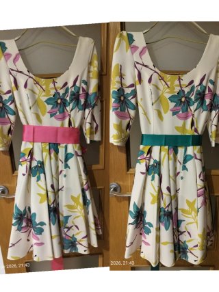 Vestido de fiesta estampado floral,