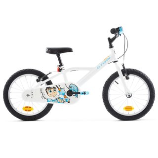 Bicicleta niños 16 pulgadas Btwin 100 Inut blanca 4,5 -6