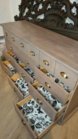 Cómoda/cajonera madera renovada completa