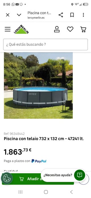 Piscina Intex XXL a estrenar
