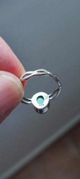 Anillo de Plata y Malaquita.