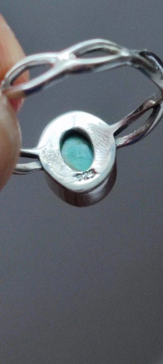 Anillo de Plata y Malaquita.